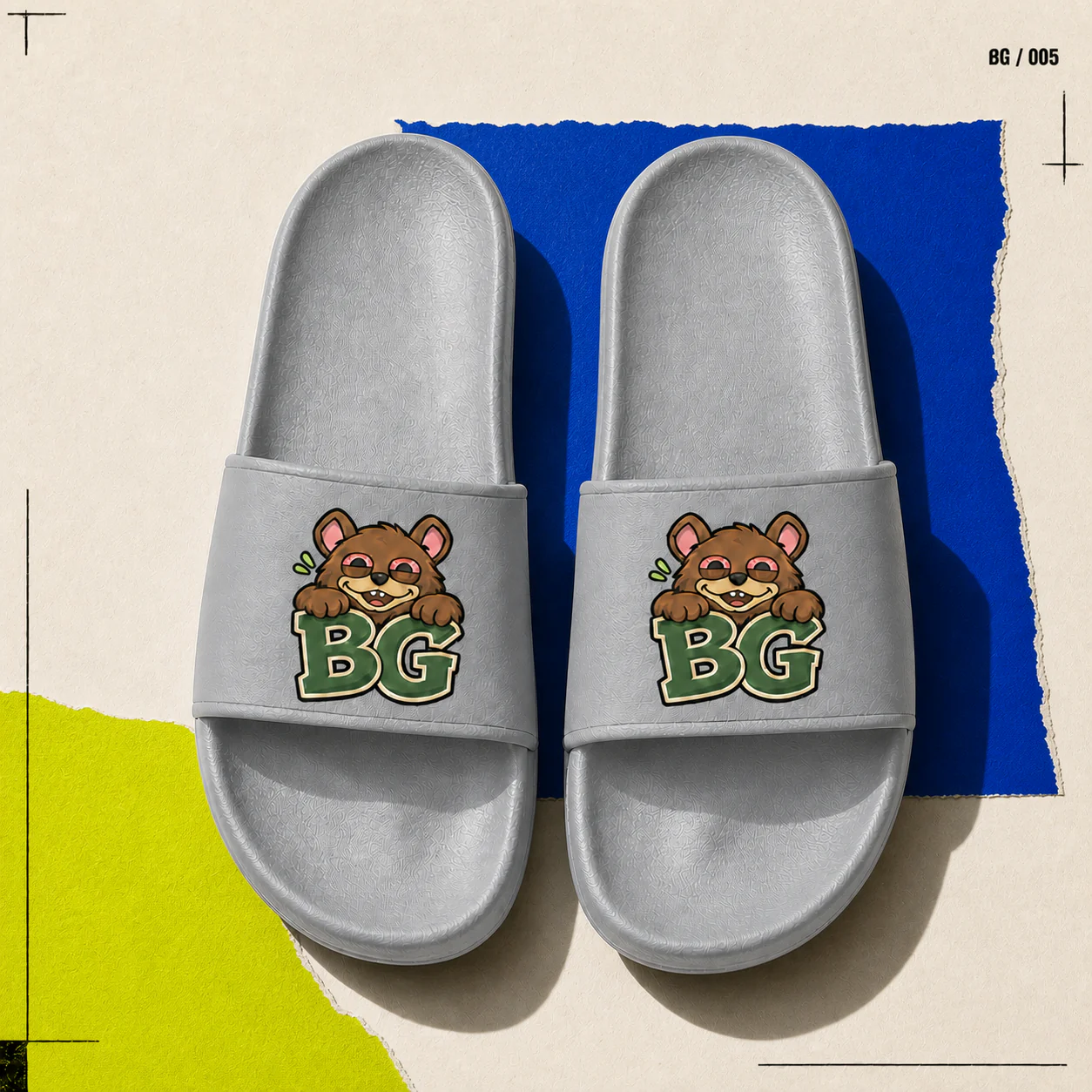 06 — editoriale campagnefoto van de Bearfoot FlipFlops